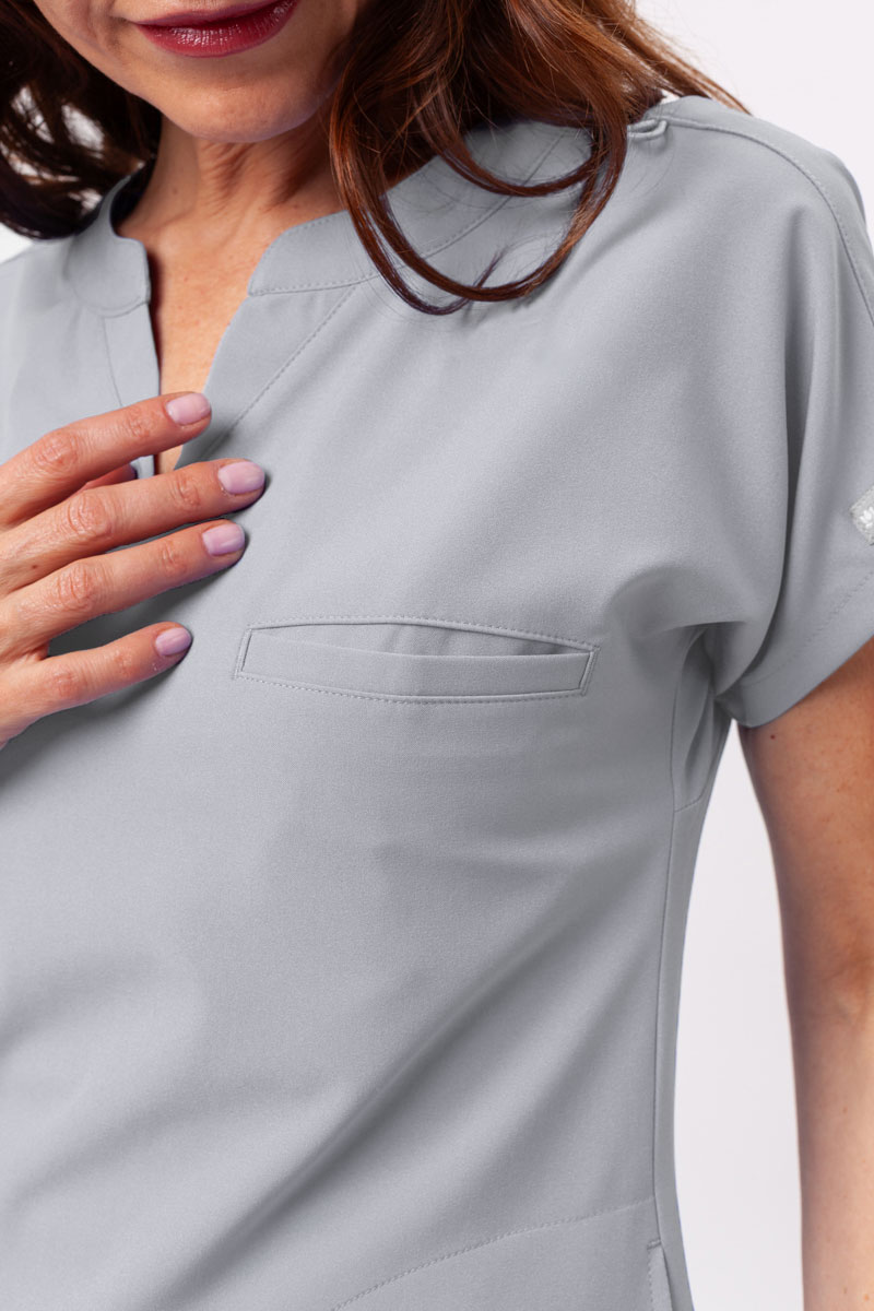 Bluza medyczna damska Maevn Momentum Dolman popielata-4