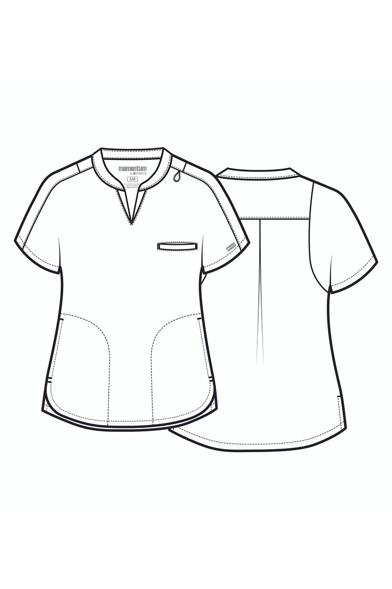 Bluza medyczna damska Maevn Momentum Dolman popielata-8