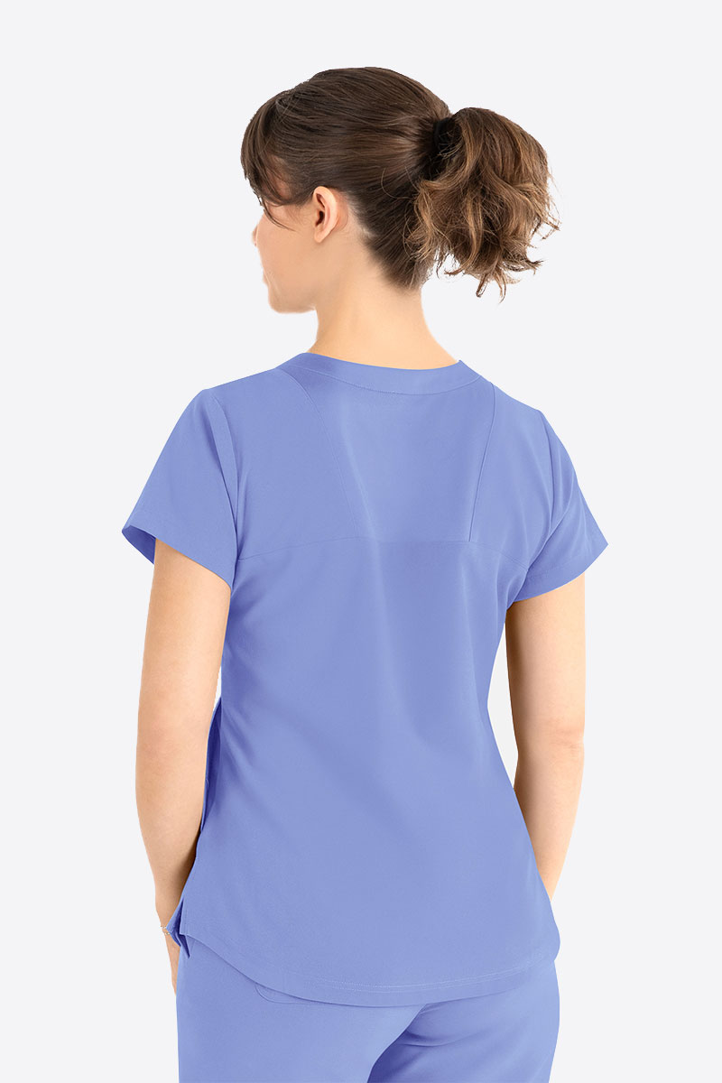 Bluza medyczna damska Maevn Momentum Round Neck klasyczny błękit-1