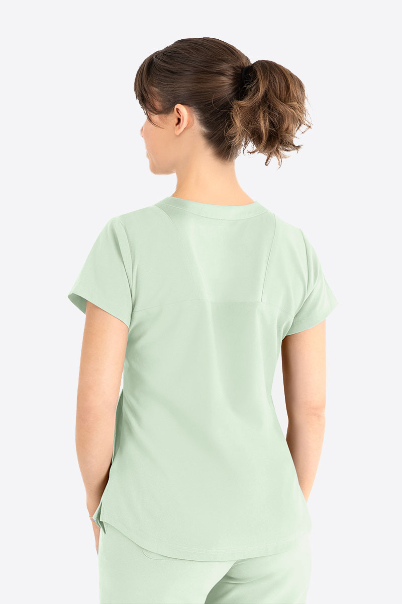 Bluza medyczna damska Maevn Momentum Round Neck miętowa-1