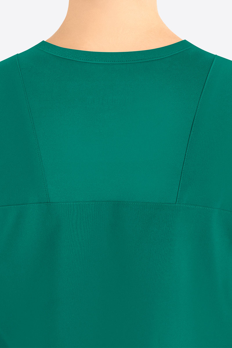Bluza medyczna damska Maevn Momentum Round Neck zielona-3