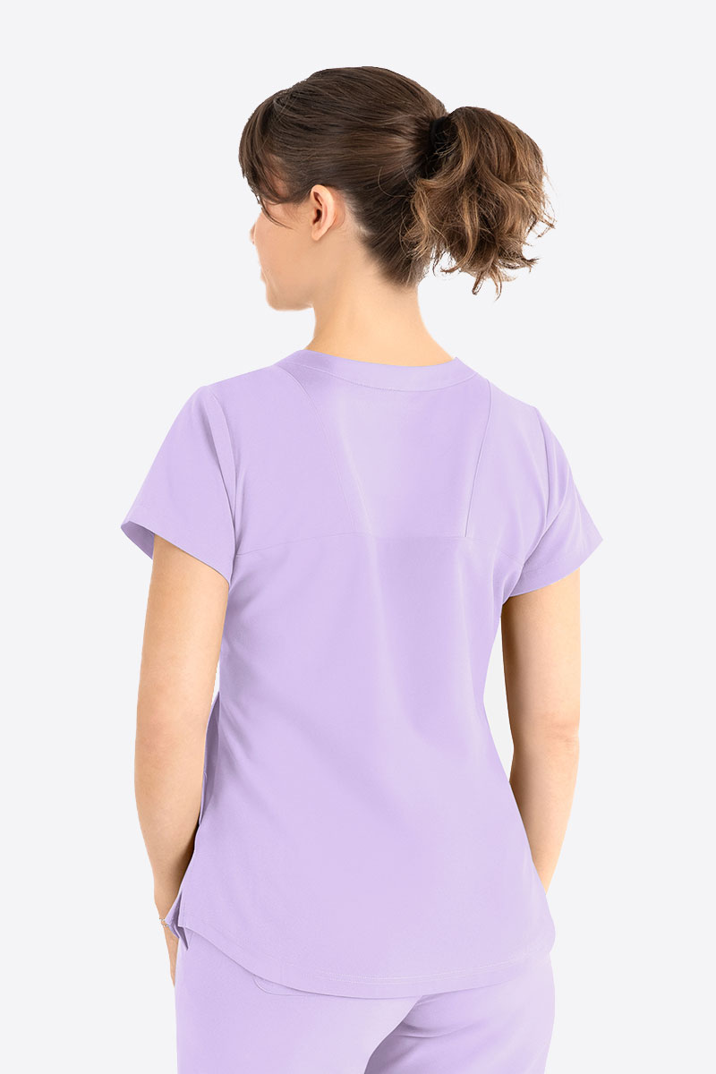 Bluza medyczna damska Maevn Momentum Round Neck lawendowa-1
