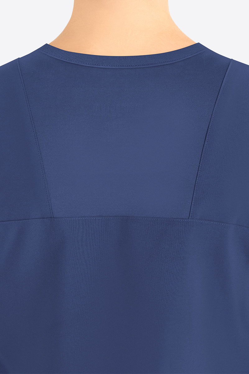 Bluza medyczna damska Maevn Momentum Round Neck ciemny granat-3