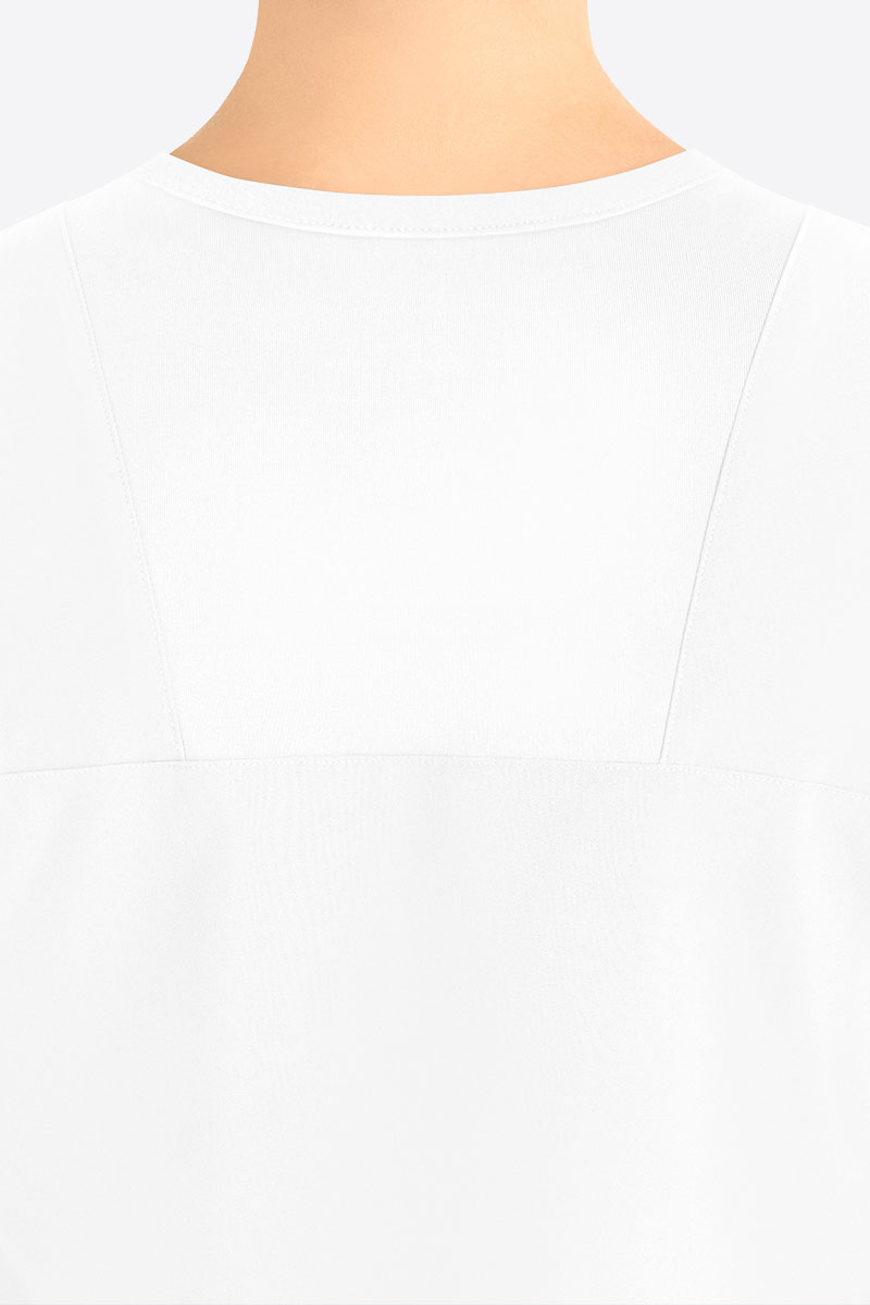 Bluza medyczna damska Maevn Momentum Round Neck biała-3