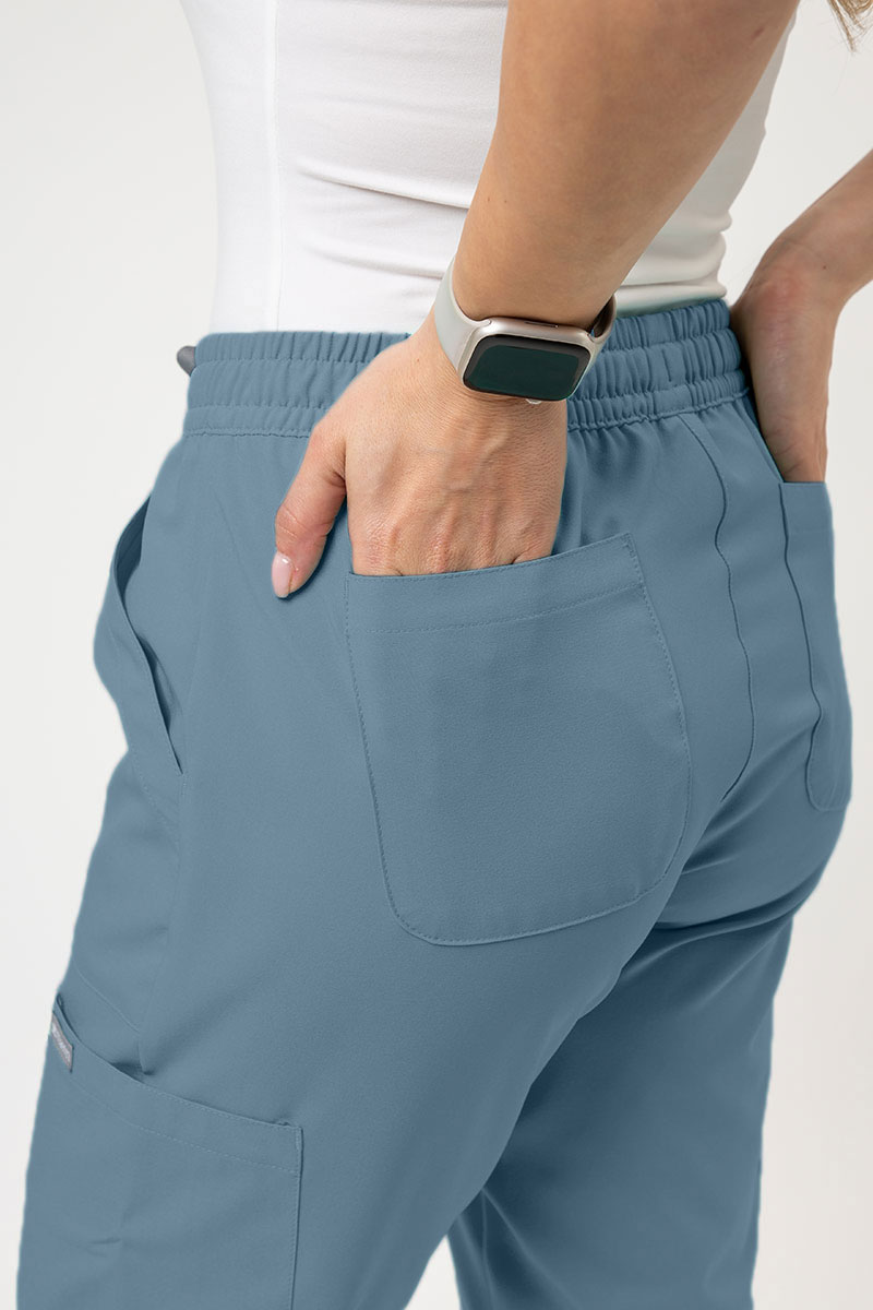Spodnie medyczne damskie Maevn Momentum 6-pocket pastelowy błękit-2