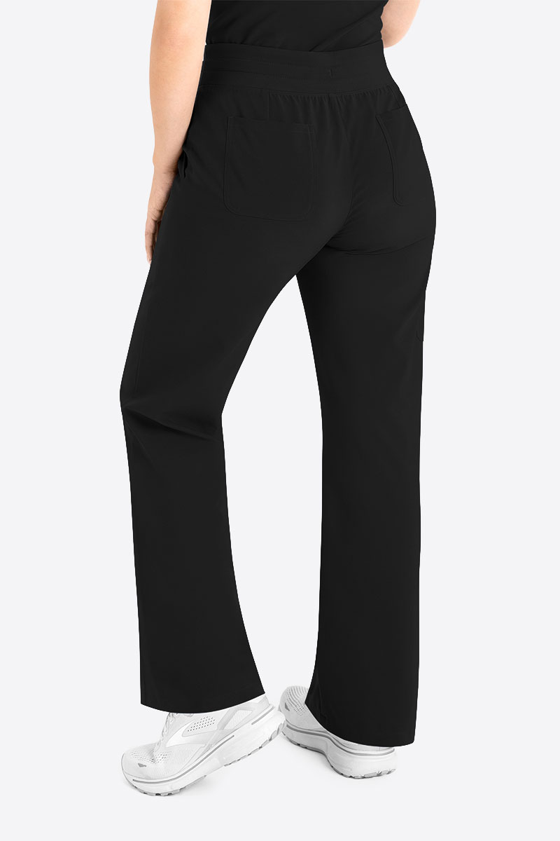 Spodnie medyczne damskie Maevn Momentum Wide Leg czarne-1