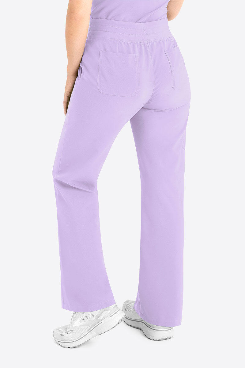 Spodnie medyczne damskie Maevn Momentum Wide Leg lawendowe-1