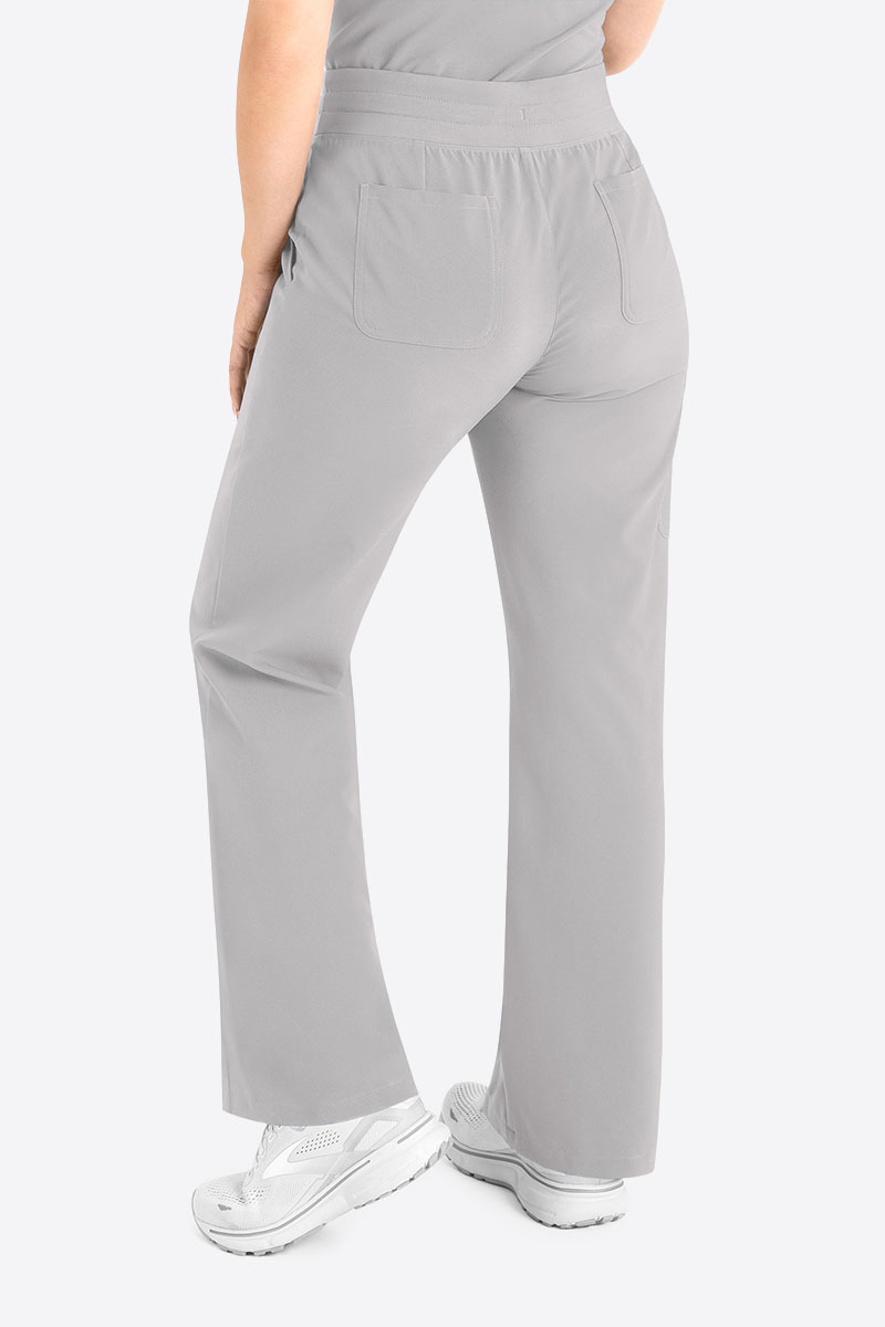 Spodnie medyczne damskie Maevn Momentum Wide Leg popielate-1