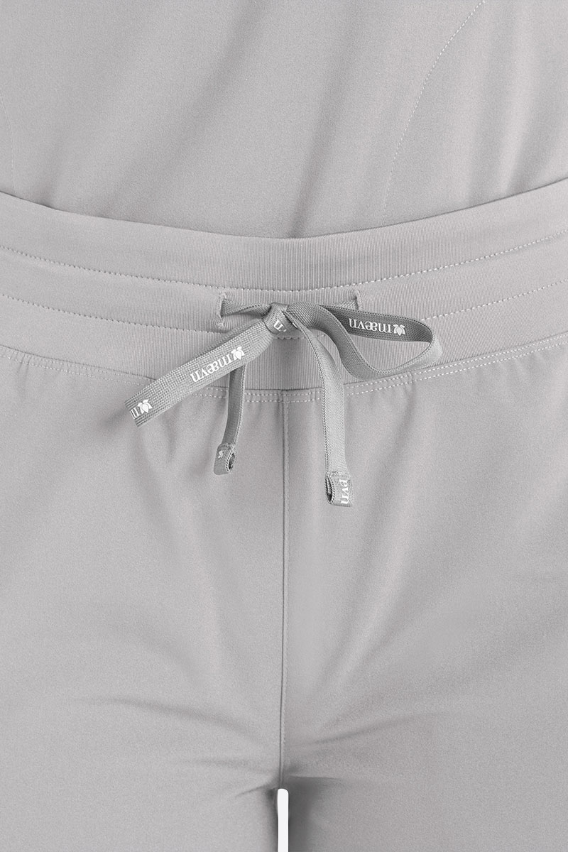 Spodnie medyczne damskie Maevn Momentum Wide Leg popielate-2