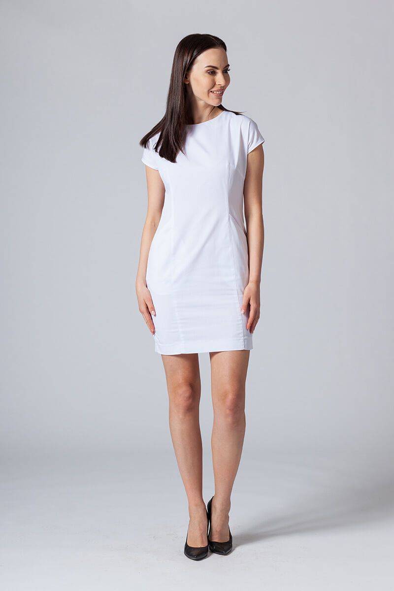 Sukienka medyczna damska Sunrise Uniforms Elite biała-1