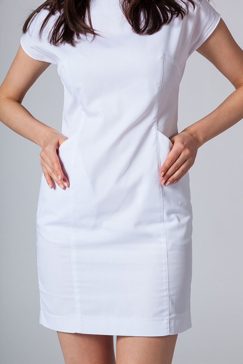 Sukienka medyczna damska Sunrise Uniforms Elite biała-5