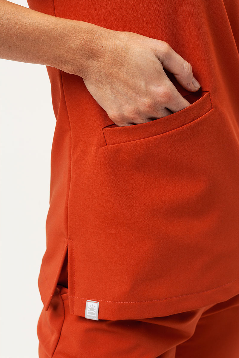 Bluza medyczna damska Sunrise Uniforms Premium Aura rooibos tea-4