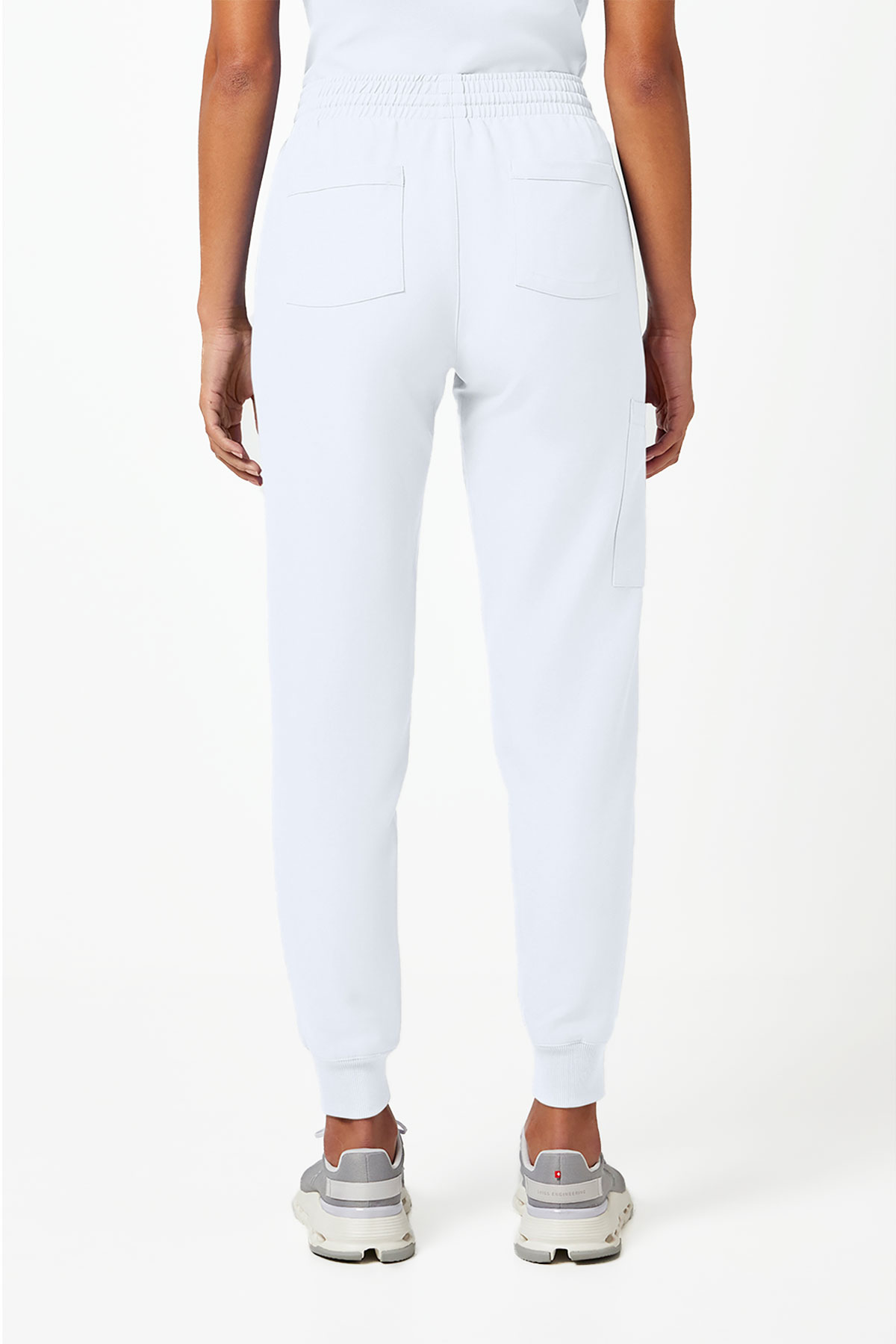 Spodnie medyczne damskie Cherokee Originals Ultra jogger białe-1