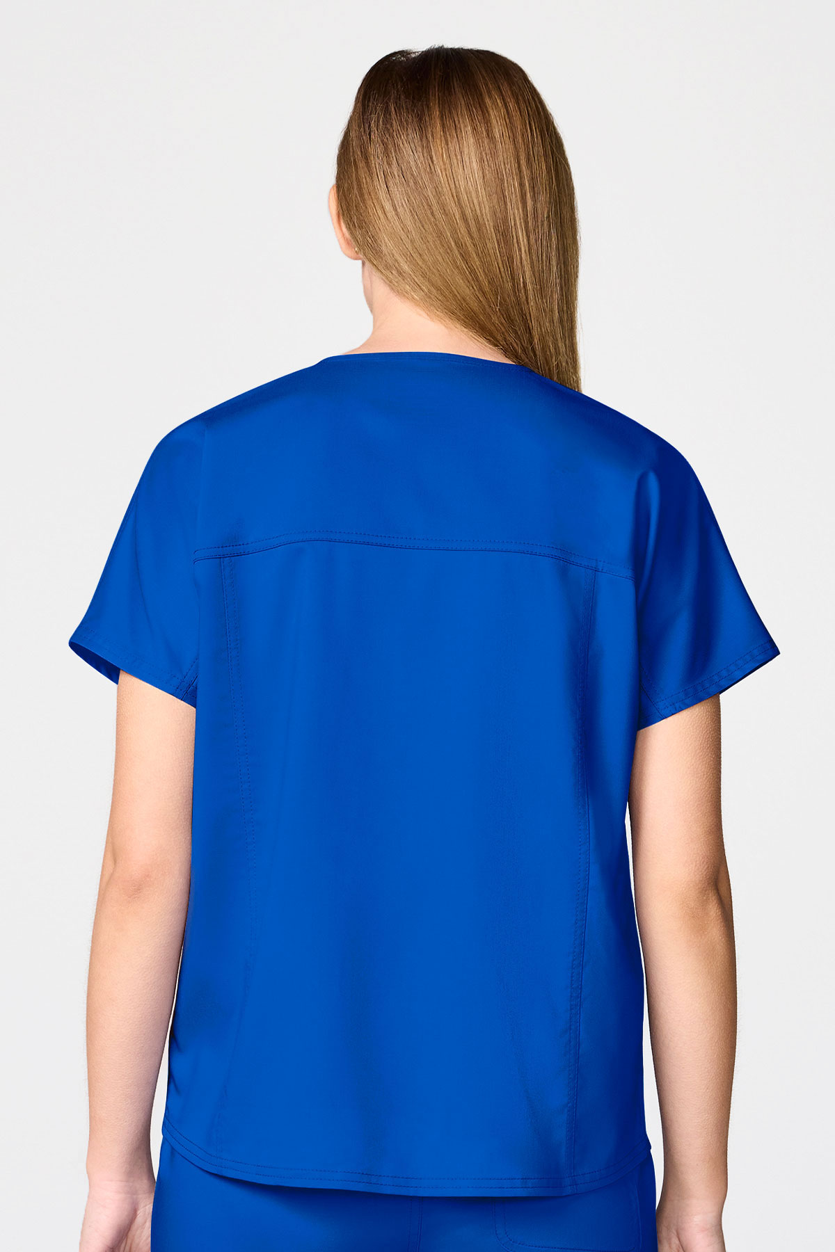 Bluza medyczna damska Cherokee Revolution Mandarin Collar królewski granat-1