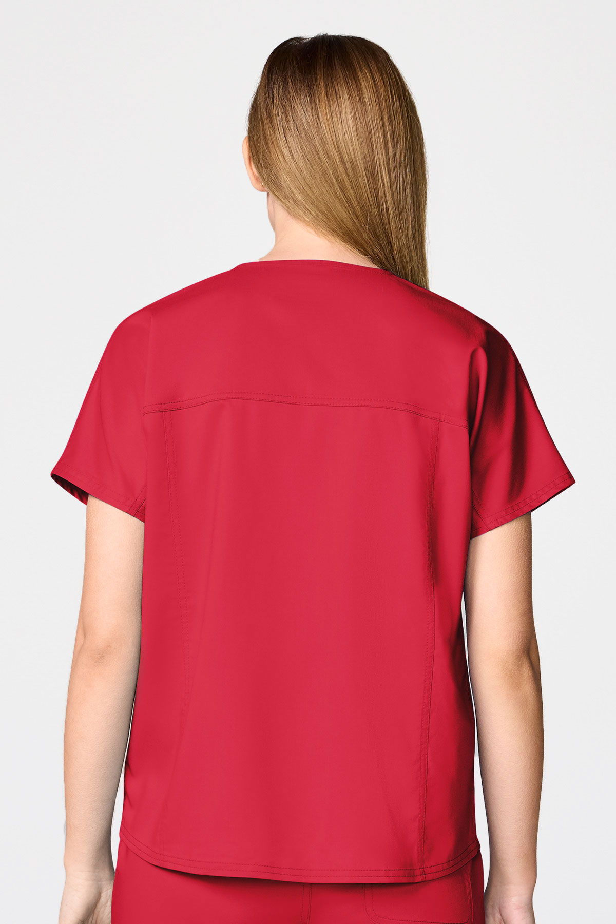 Bluza medyczna damska Cherokee Revolution Mandarin Collar czerwona-2