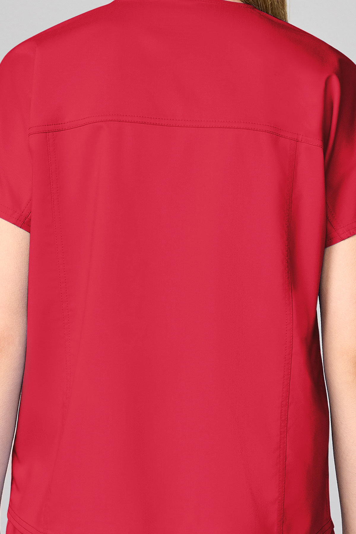 Bluza medyczna damska Cherokee Revolution Mandarin Collar czerwona-5