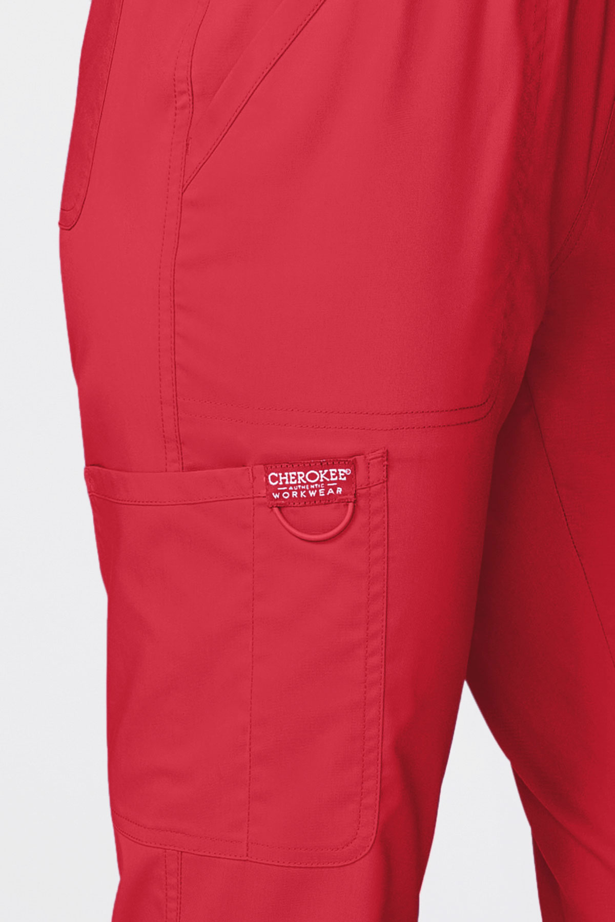 Spodnie medyczne damskie Cherokee Revolution Flared czerwone-3
