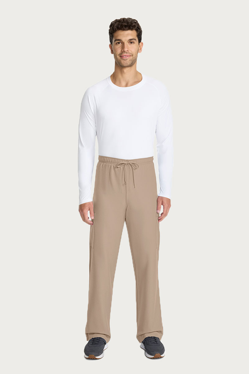 Spodnie medyczne męskie Cherokee Ultra Cargo beżowe-5