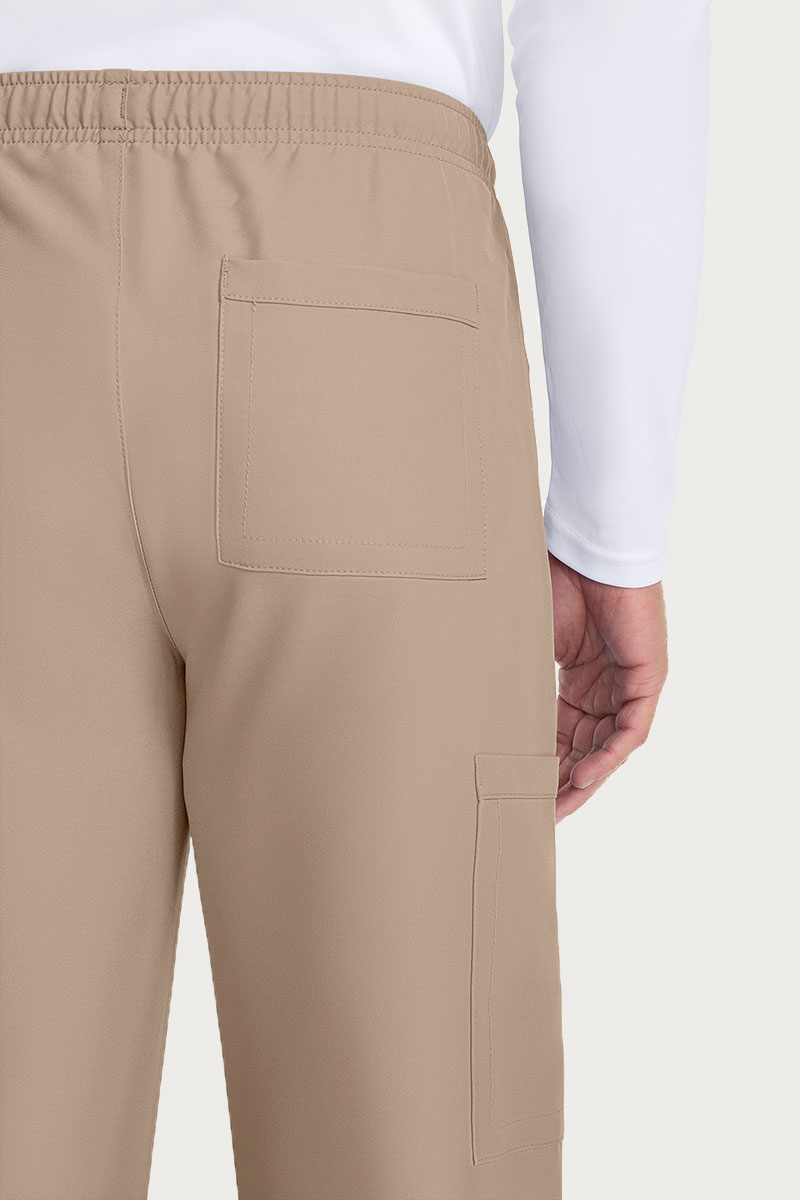 Spodnie medyczne męskie Cherokee Ultra Cargo beżowe-4
