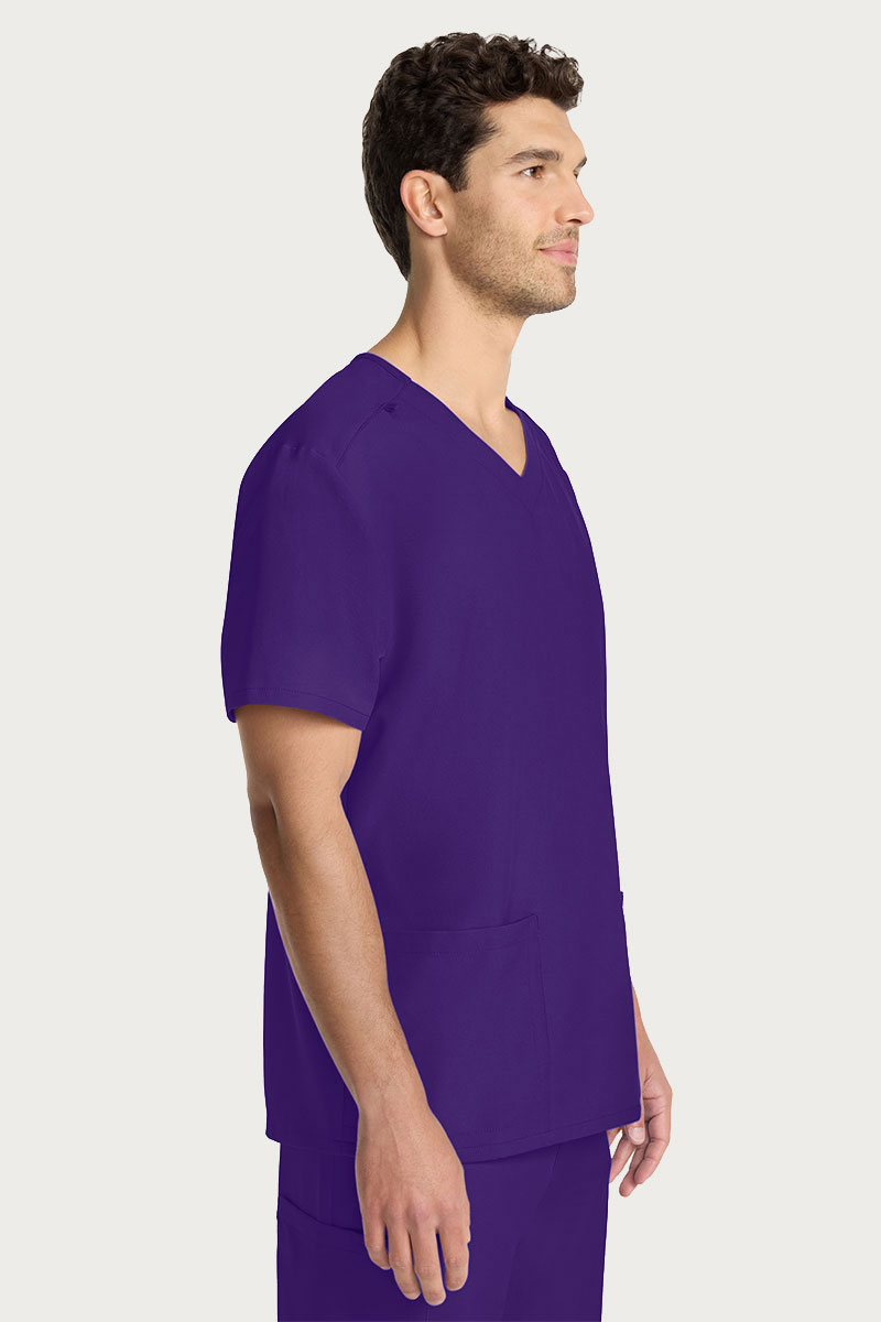 Bluza medyczna męska Cherokee Ultra V-neck Men fioletowa-2