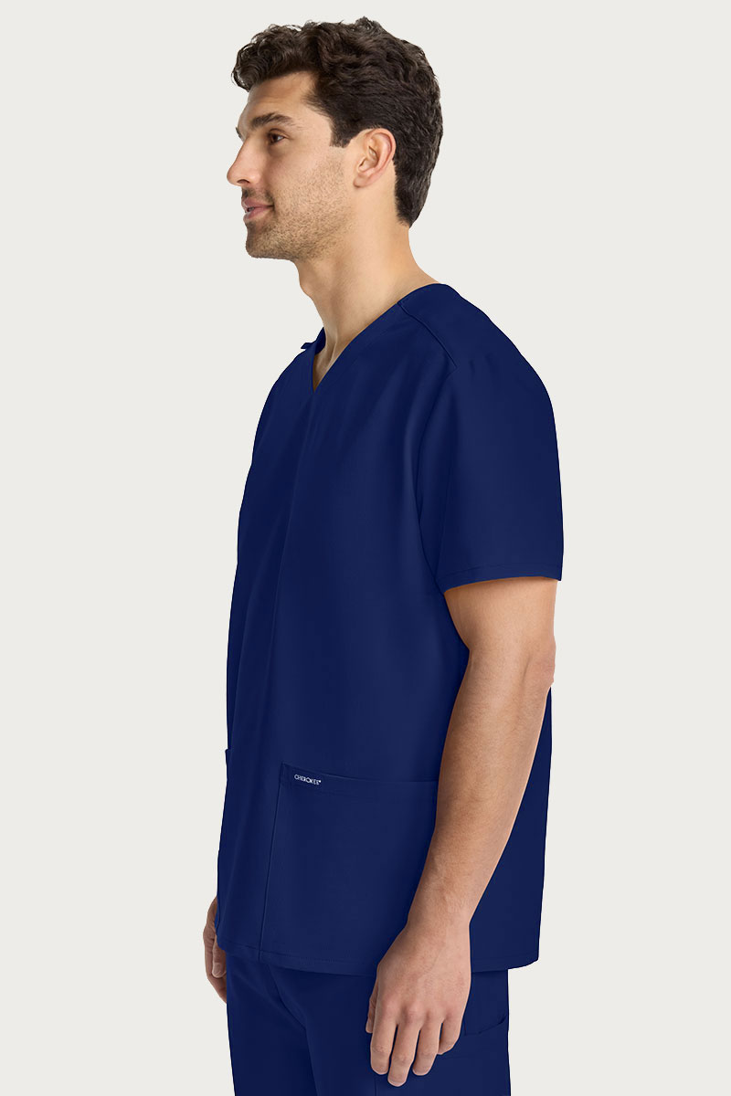 Bluza medyczna męska Cherokee Ultra V-neck Men ciemny granat-3