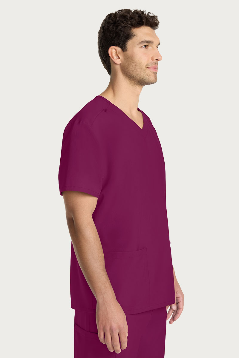 Bluza medyczna męska Cherokee Ultra V-neck Men wiśniowa-2