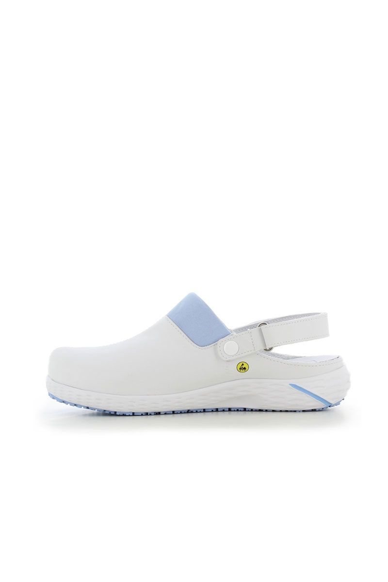 Obuwie medyczne damskie Safety Jogger Dany biało-niebieskie-2