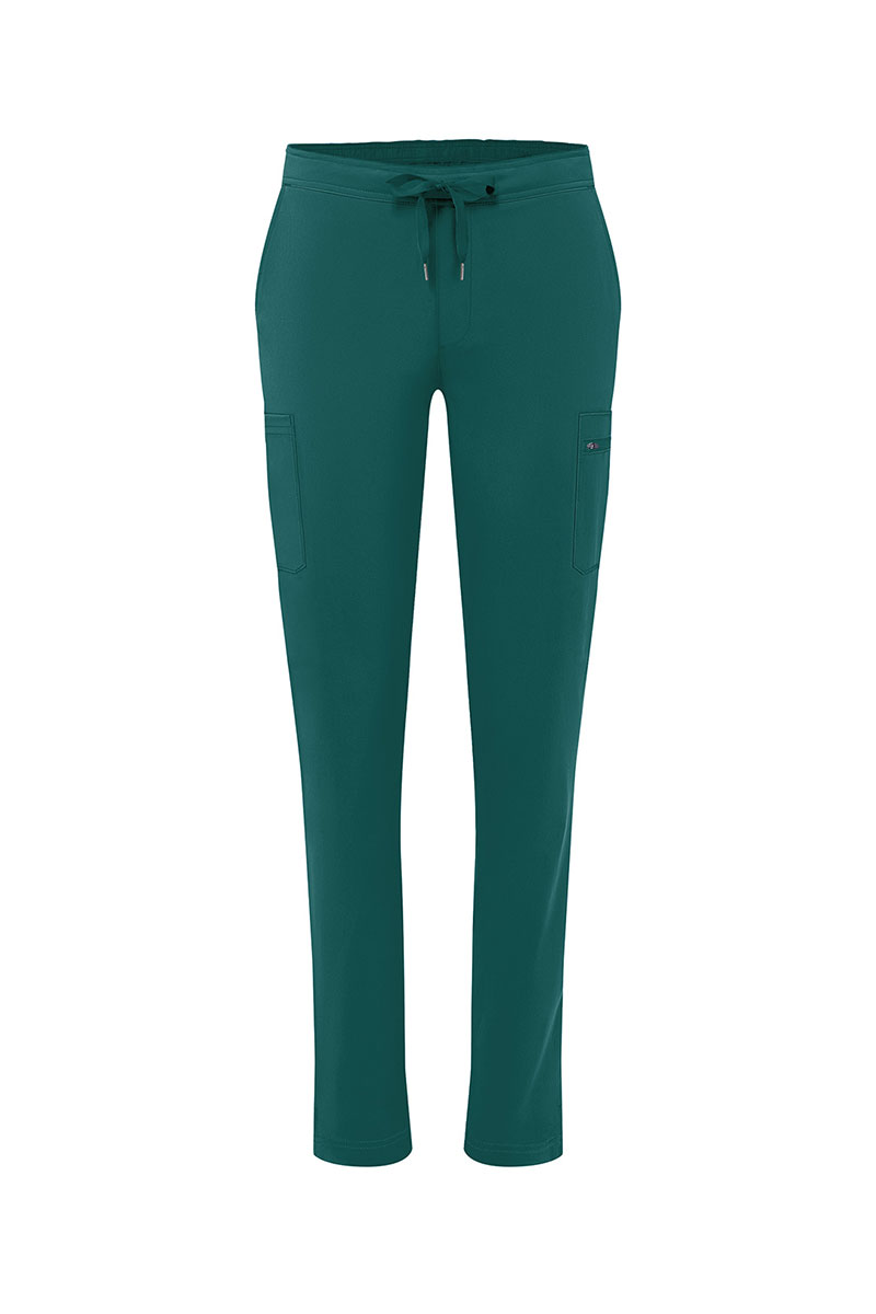 Spodnie damskie Adar Uniforms Skinny Leg Cargo butelkowa zieleń-8