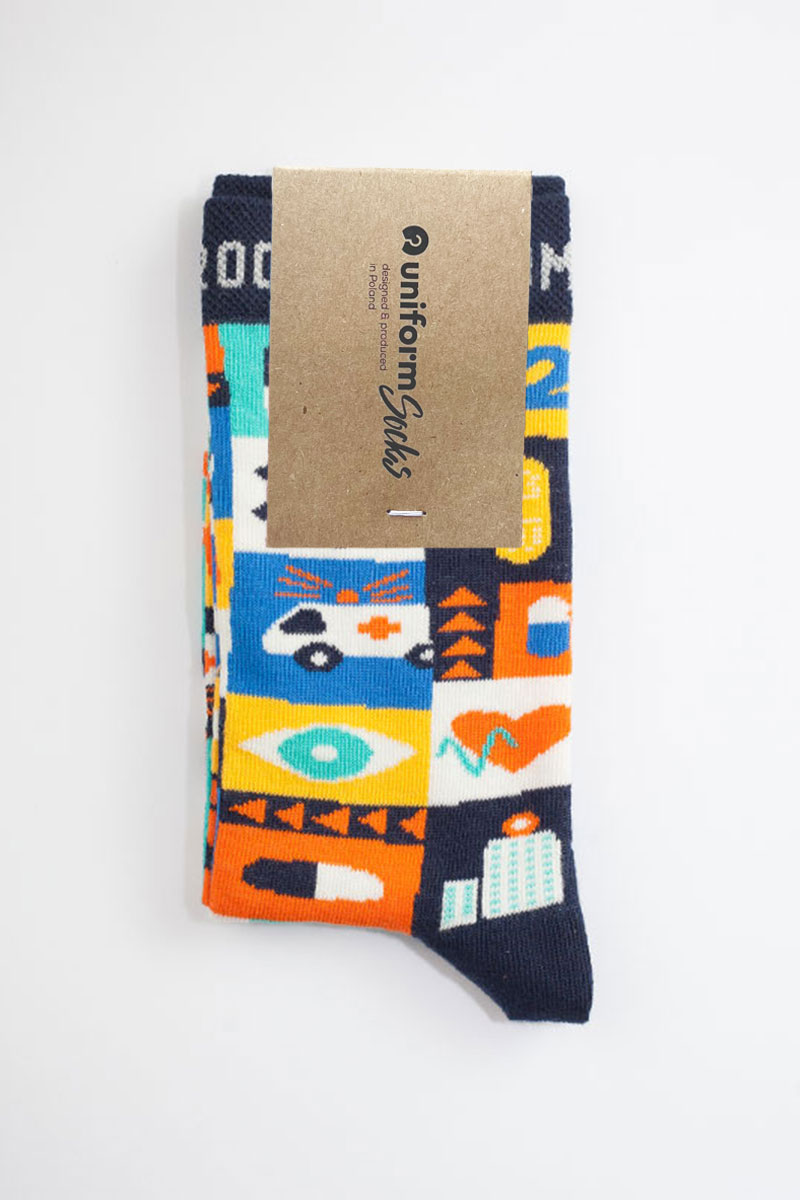 Kolorowe skarpetki Emergency Room - UniformSocks-3