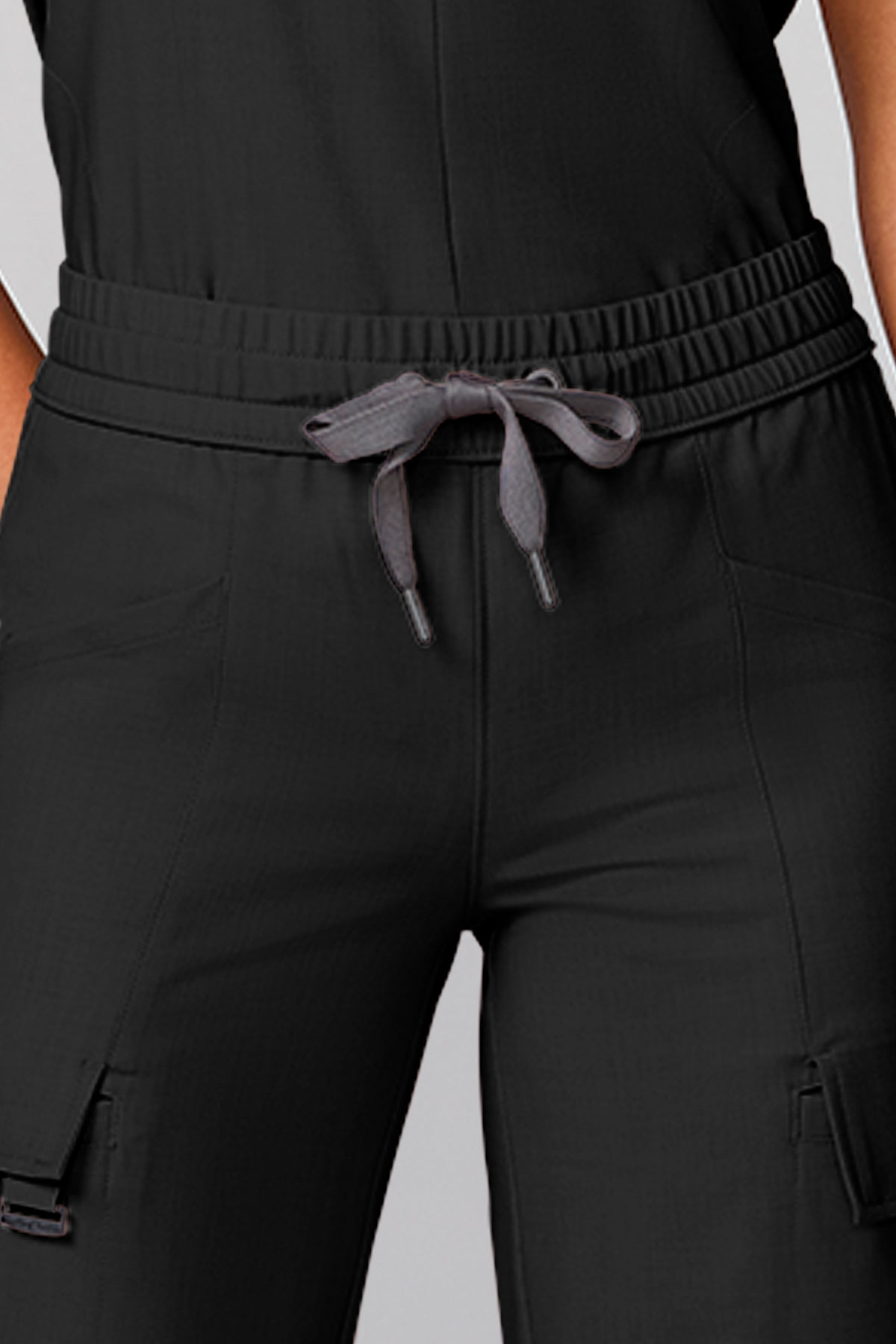 Spodnie medyczne damskie Healing Hands Wide Leg Petite czarne-3