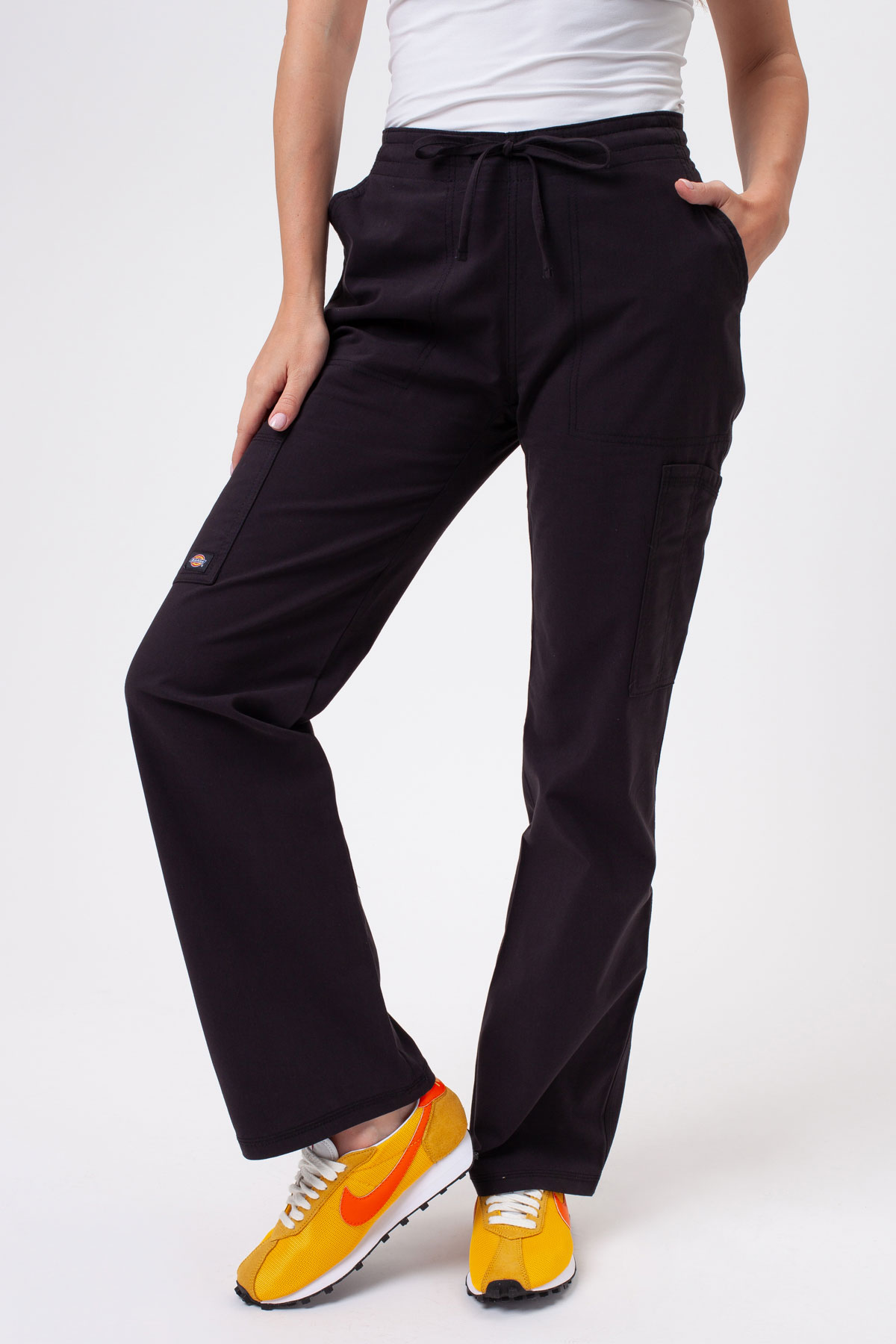 Komplet medyczny damski Dickies Forge V-neck czarny-8