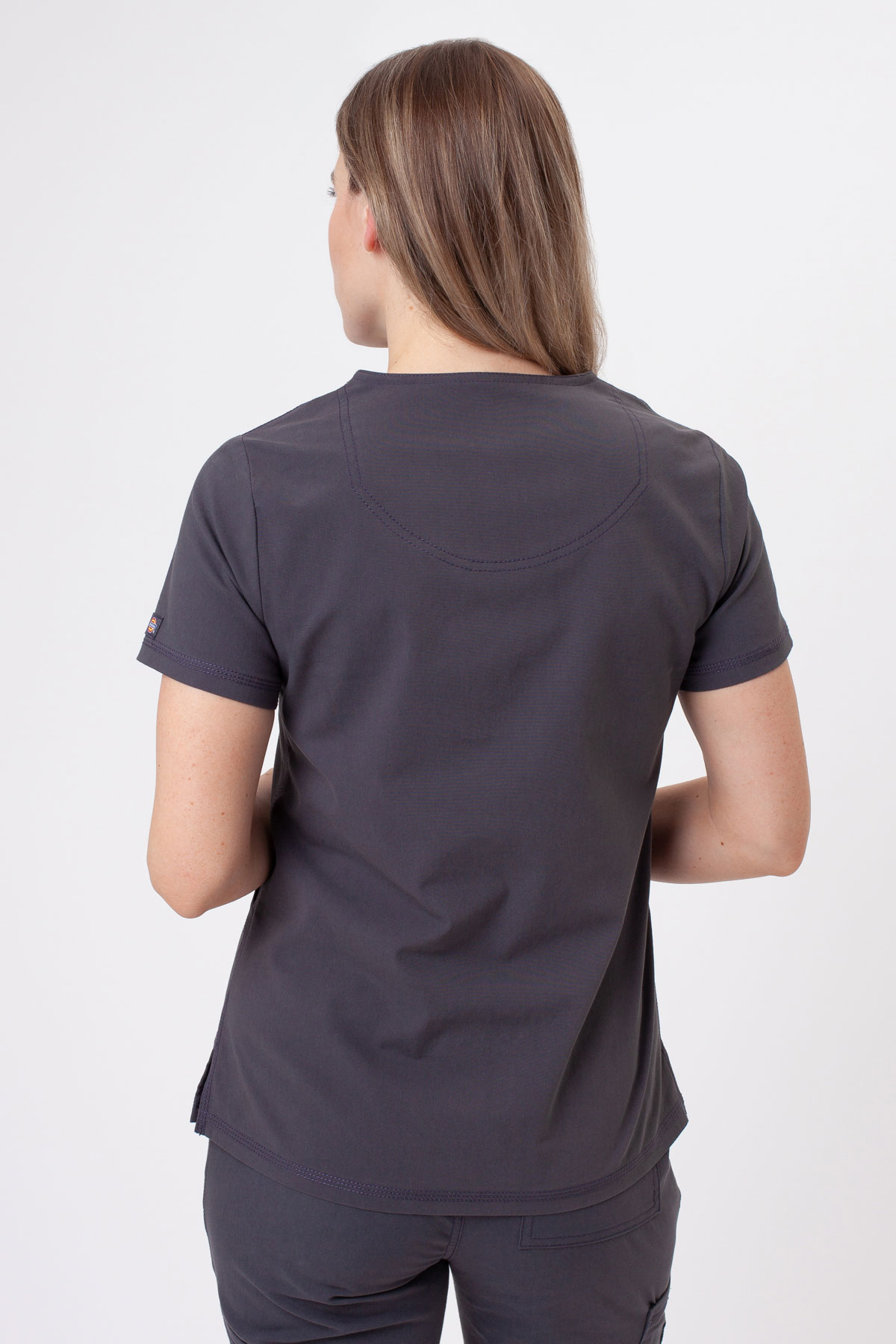 Bluza medyczna damska Dickies Forge V-neck szara-1