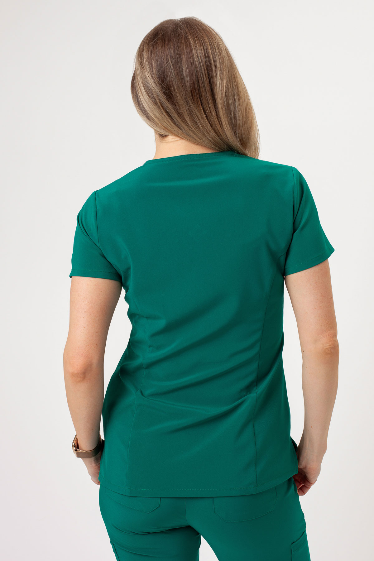 Bluza medyczna damska Dickies EDS Essentials V-neck zielona-1