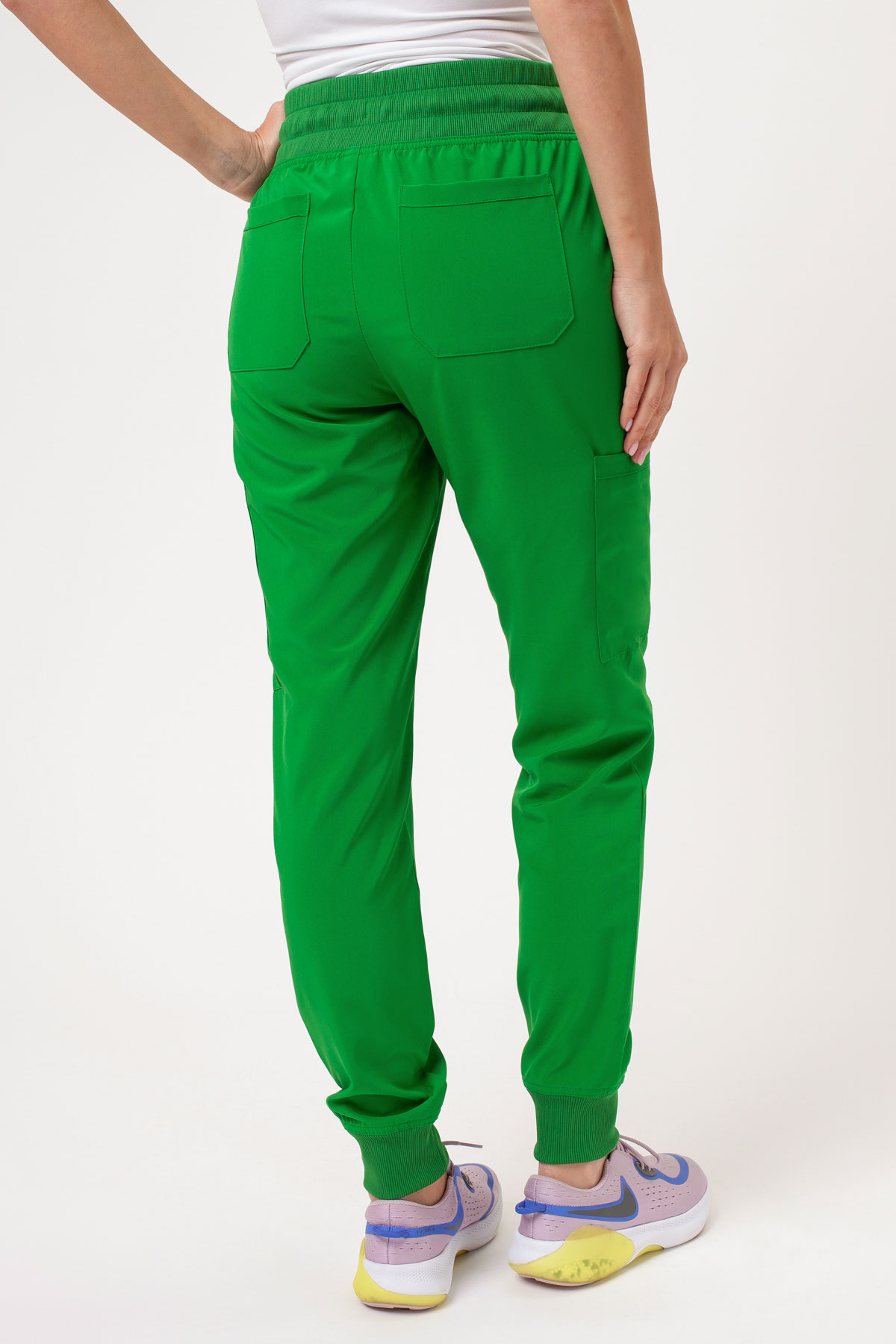 Spodnie medyczne damskie Dickies EDS Essentials Mid Rise jogger jasnozielone-1