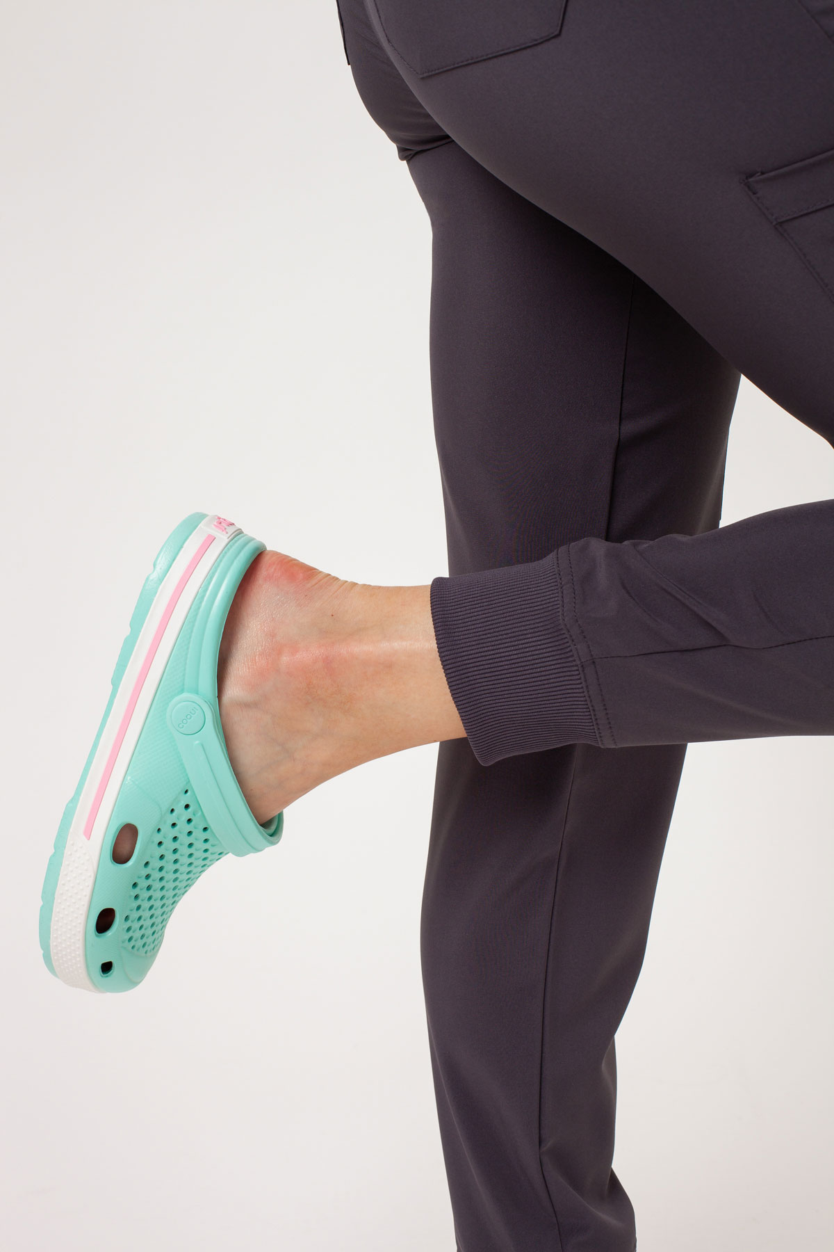 Spodnie medyczne damskie Dickies EDS Essentials Mid Rise jogger szare-5
