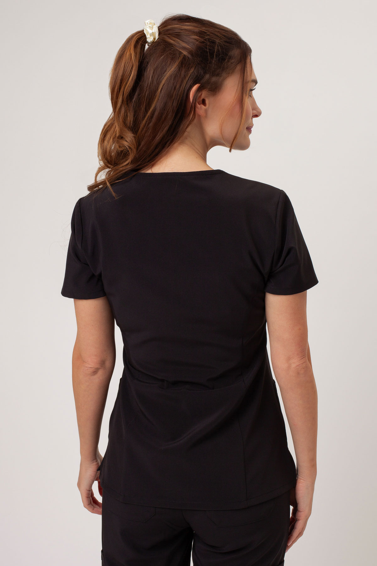 Bluza medyczna damska Dickies EDS Essentials V-neck czarna-2
