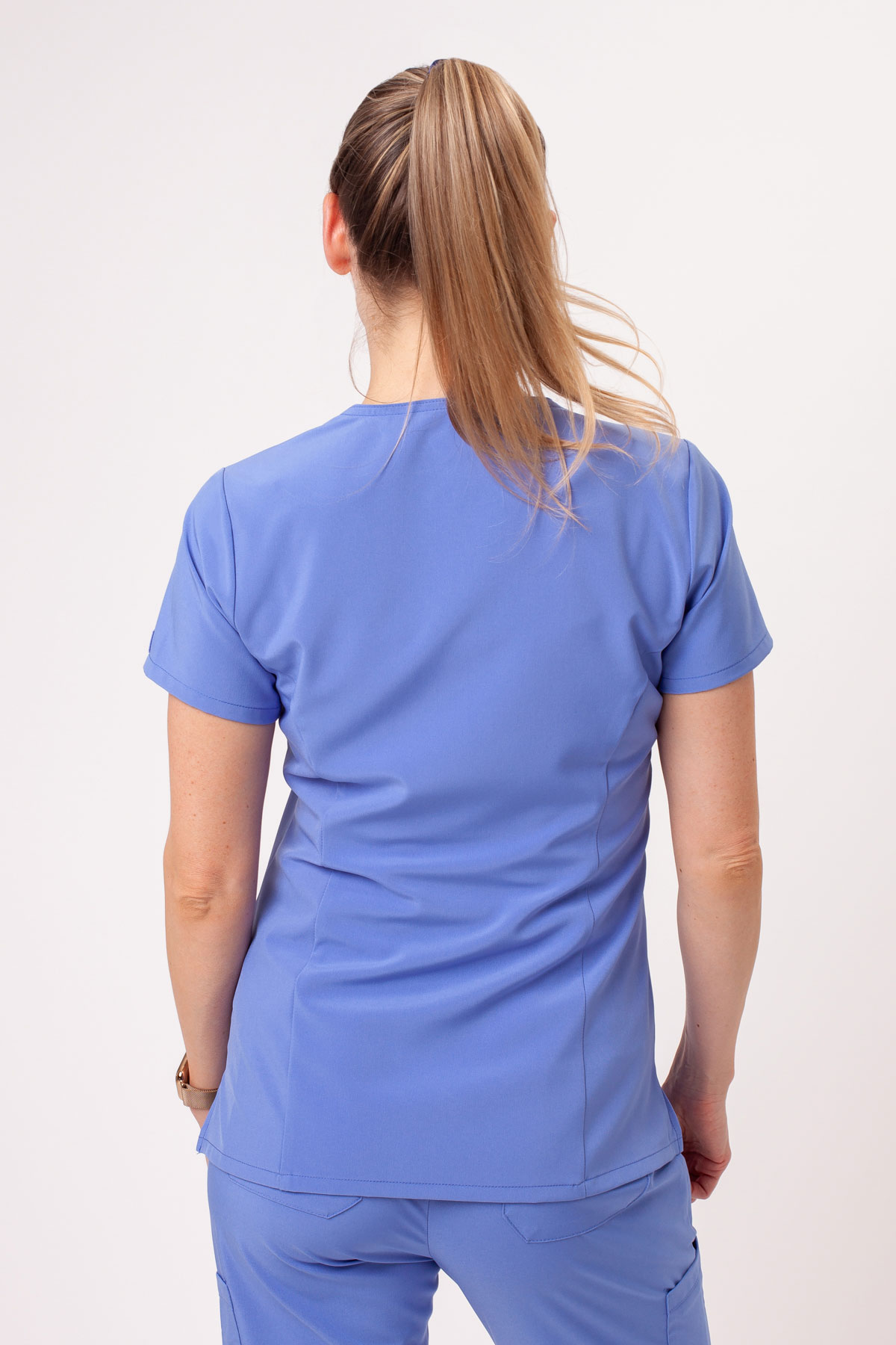 Bluza medyczna damska Dickies EDS Essentials V-neck klasyczny błękit-2