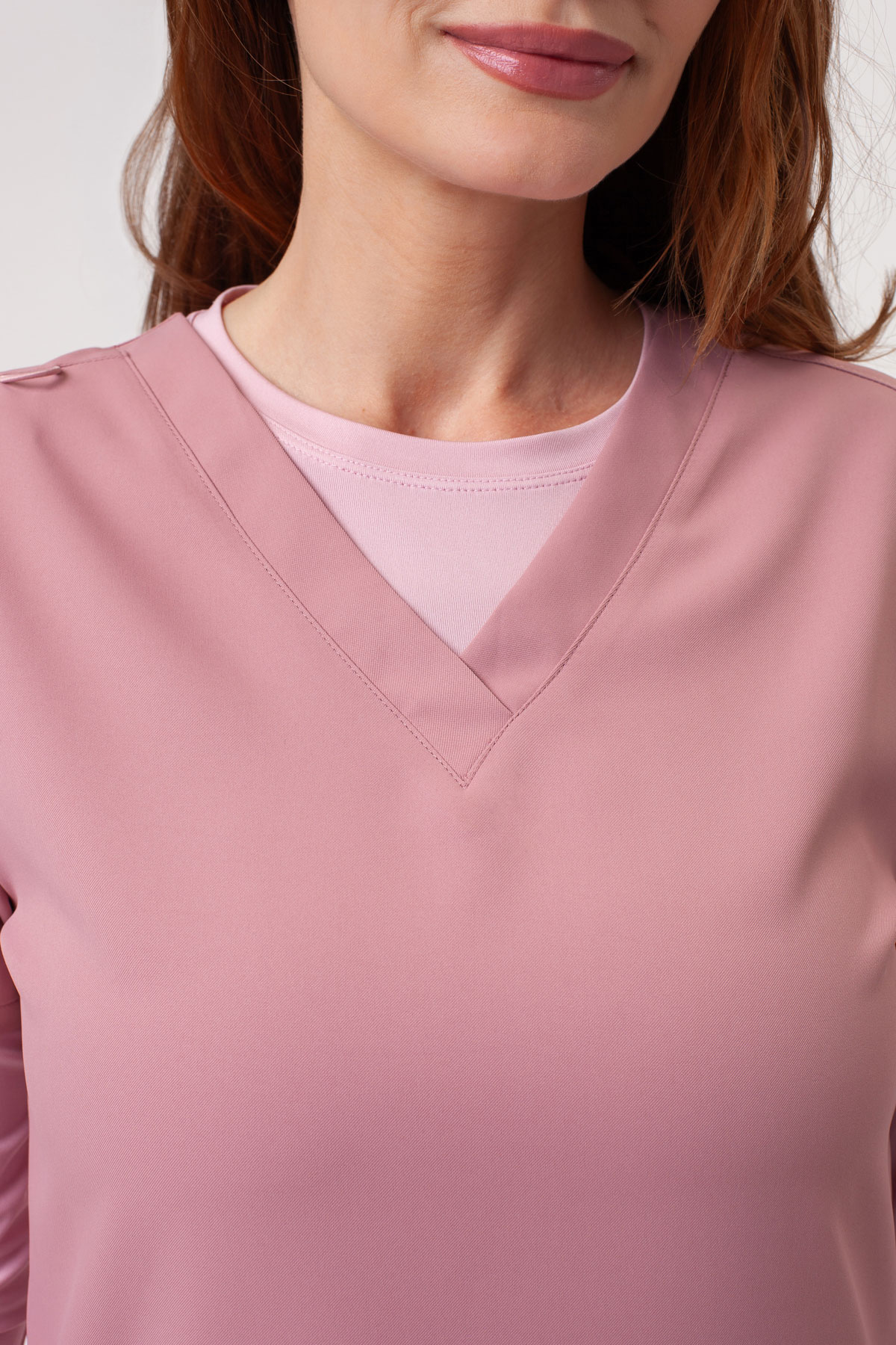 Bluza medyczna damska Sunrise Lite Shift pastelowy róż-5