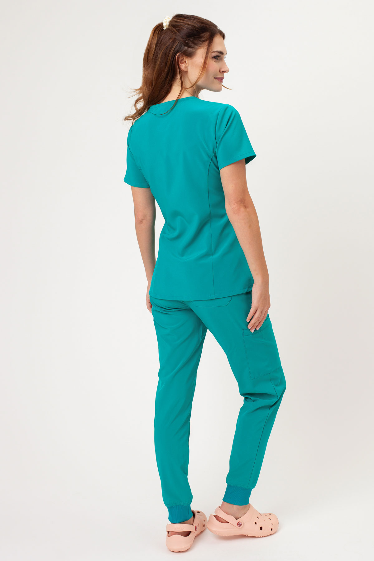 Bluza medyczna damska Dickies EDS Essentials V-neck morski błękit-6