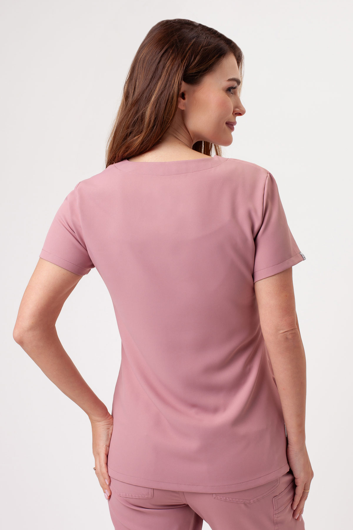 Bluza medyczna damska Sunrise Lite Shift pastelowy róż-2