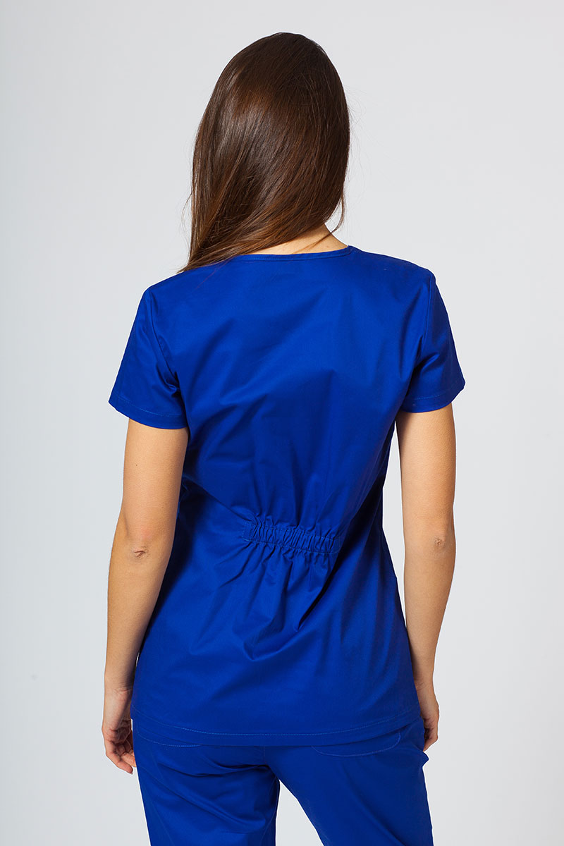 Bluza medyczna damska Sunrise Uniforms Fit (elastic) granatowa-3