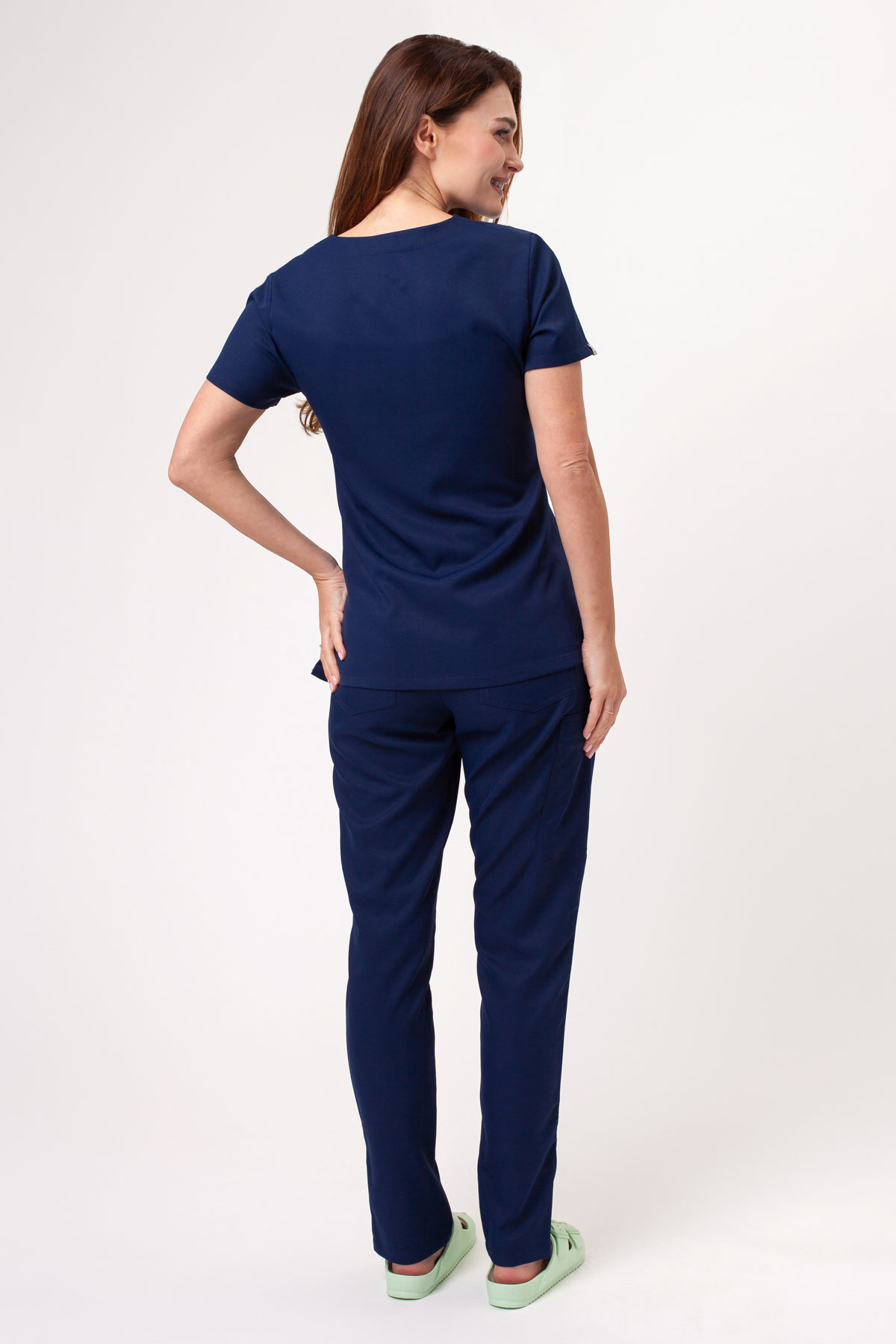 Bluza medyczna damska Sunrise Lite Shift ciemny granat-6