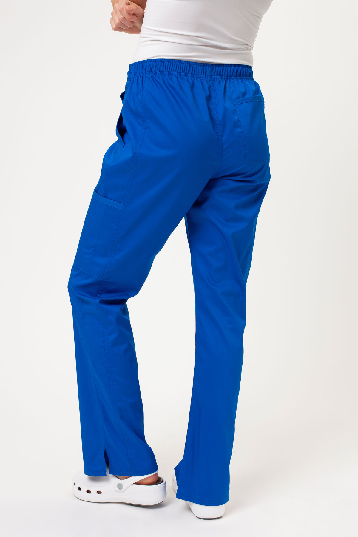 Spodnie medyczne damskie Cherokee Revolution Flare Leg królewski granat-2