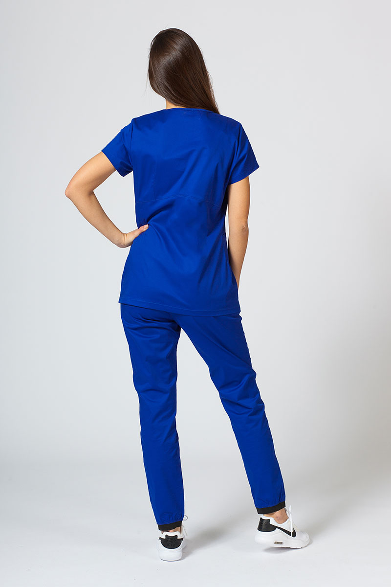 Bluza medyczna damska Sunrise Uniforms Kangaroo (elastic) granatowa-6