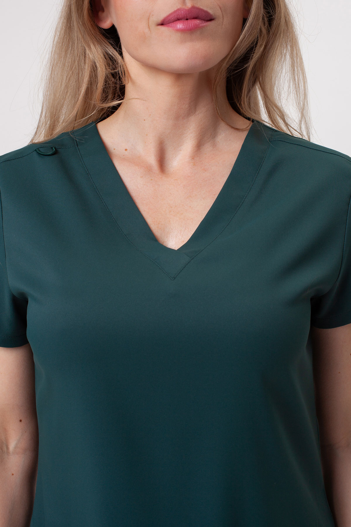 Bluza medyczna damska Sunrise Lite Shift butelkowa zieleń-3