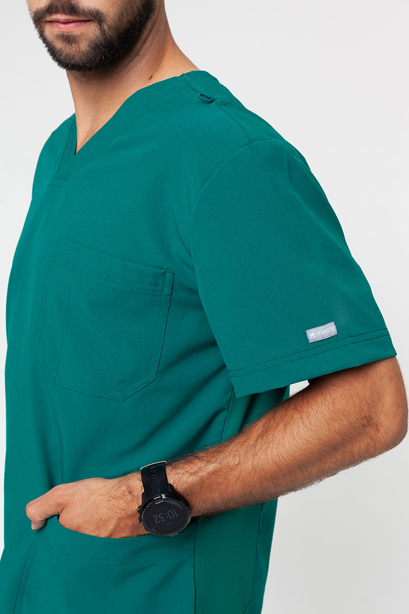Bluza medyczna męska Maevn Momentum Men V-neck zielona-2