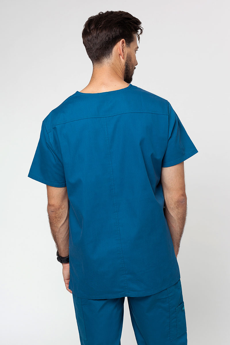 Bluza medyczna męska Dickies EDS Signature Men V-neck karaibski błękit-1