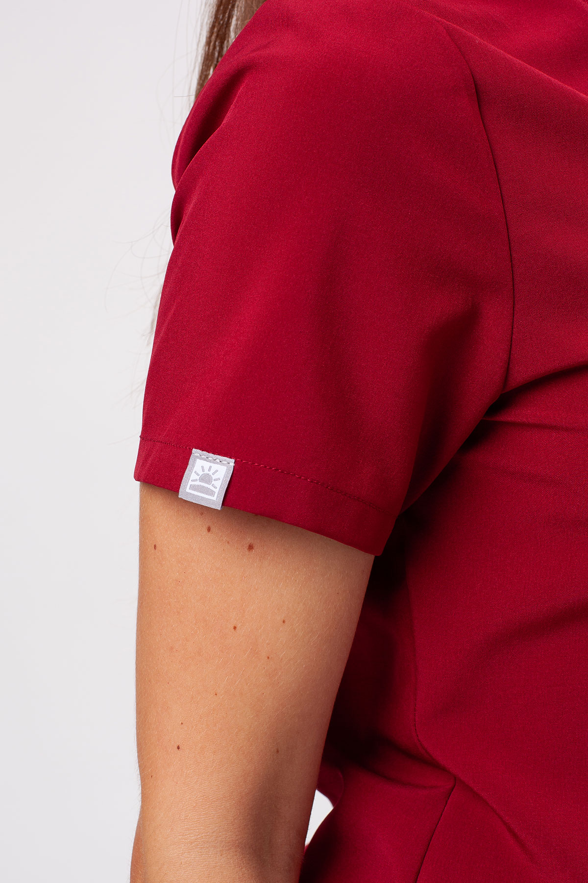 Bluza medyczna damska Sunrise Move Pulse burgundowa-3