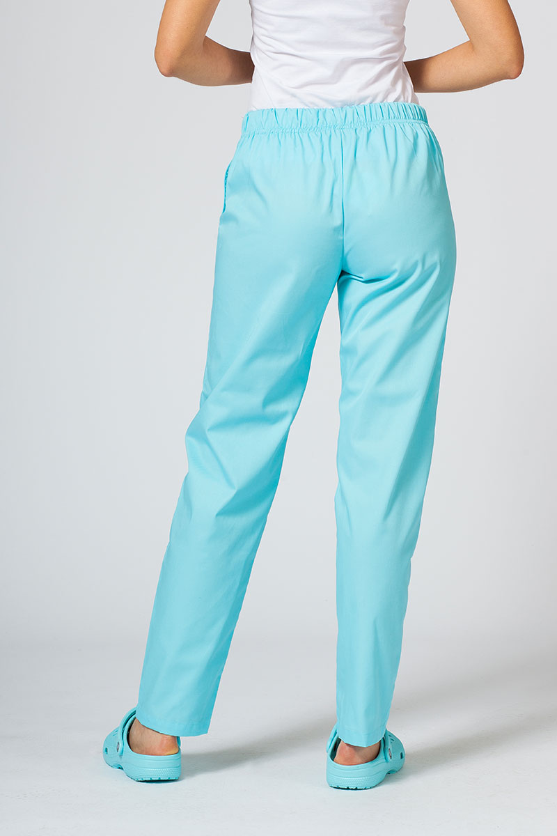 Spodnie medyczne damskie Sunrise Uniforms Basic Regular aqua-1
