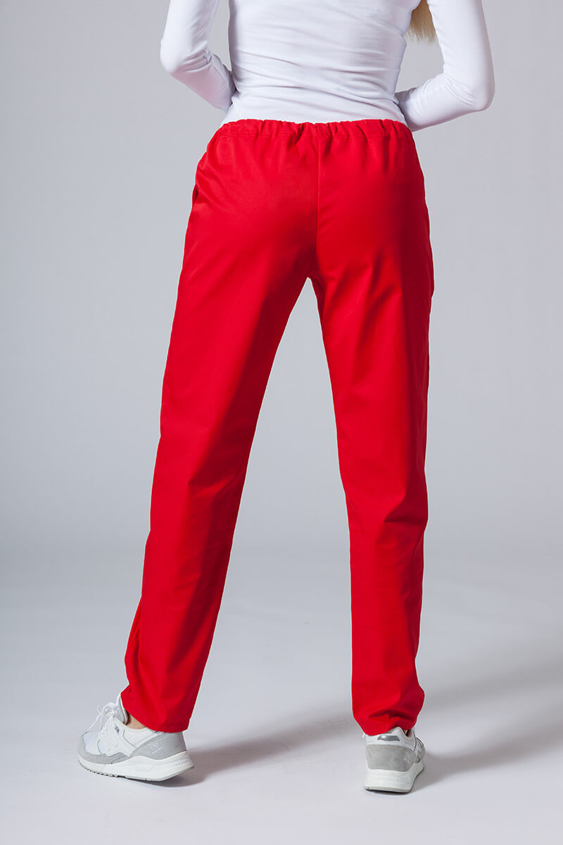 Komplet medyczny Sunrise Uniforms czerwony (z bluzą taliowaną)-5